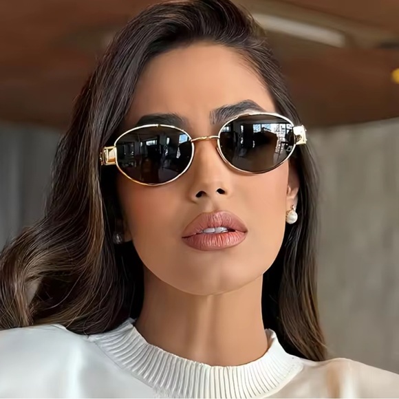 Retro Trendy Famous Green Sunglasses - Picture 5 of 16